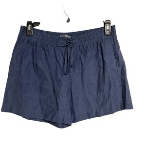 Women’s Vince Tie Waist Comfy Navy Blue Shorts